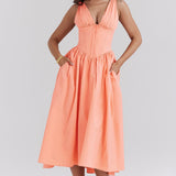 Kateřina – Robe Midi Romantique Exclusivement