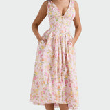 Kateřina – Robe Midi Romantique Exclusivement