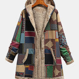 Automne - Patchwork Terreux Douillet avec Capuche