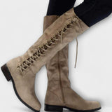 Hiltrud - Bottes élégantes en cuir à lacets