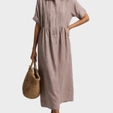 Lysandra — Robe chemise d'été