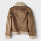 Catarina - Veste en cuir pilote