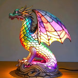 Czaruś - Lampe Magisk Dragon en vitrail