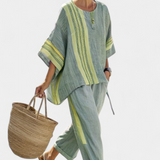 Lorena - Ensemble Boho en Lin et Bambou