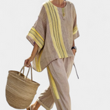 Lorena - Ensemble Boho en Lin et Bambou