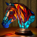 Nero - Lampe de table avec vitrail Magisk