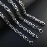 Collier en Chaîne Byzantin Korvin | Or Blanc
