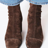 Alma – Bottines en daim à talon