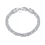 Bracelet Maximus Tissage Royal | Or Blanc