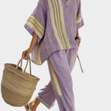 Lorena - Ensemble Boho en Lin et Bambou