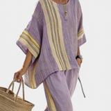 Lorena - Ensemble Boho en Lin et Bambou