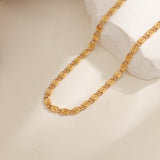 Collier en Chaîne Tissé Nusa | Or