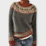 Pull vintage tissé pour femmes