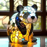 Figaro - Lampe Panda Magique en vitrail