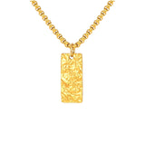 Collier en Barre Martelée Ziven | Or Blanc