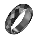 Bague Facette Minimale | Fini Noir