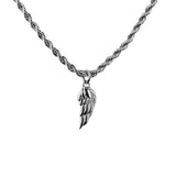 Collier Pendentif Elio Wing | Or Blanc