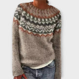 Pull vintage tissé pour femmes
