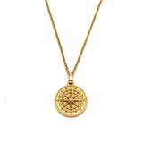 Pendentif Boussole | Or Blanc