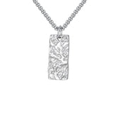 Collier en Barre Martelée Ziven | Or Blanc