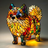 Perełka - Lampe vitrail Magisk en forme de chien