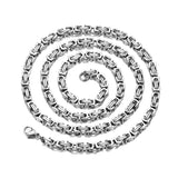 Collier en Chaîne Byzantin Korvin | Or Blanc