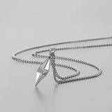 Collier Pendentif en Vecteur | Or Blanc