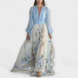 Harper - Robe maxi fleurie brillante