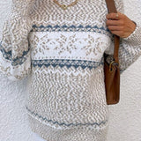 Stefania | Pull Élégant à Motif de Flocon de Neige