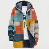 Veste avec des blocs de couleur géométriques