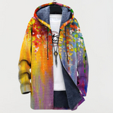 Manteau avec des éléments artistiques abstraits