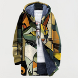 Veste à motif géométrique pour chats
