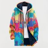 Veste avec un motif artistique coloré