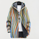 Veste à rayures ondulées