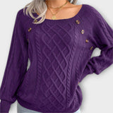 Malia - Pull en tricot avec boutons