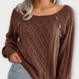 Malia - Pull en tricot avec boutons