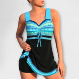Maillot de bain deux pièces multicolore