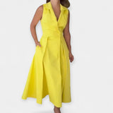 Robe midi avec col