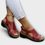 Christina - Sandales orthopédiques en cuir avec talon confortable