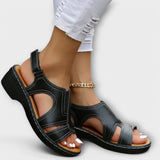 Christina - Sandales orthopédiques en cuir avec talon confortable