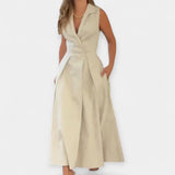 Robe midi avec col