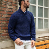 Elías – Pull stylé avec col montant et boutons