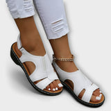 Christina - Sandales orthopédiques en cuir avec talon confortable