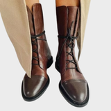 Annegret - Bottes en cuir hautes