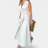 Robe midi avec col