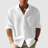 Chemise - Devant avec boutons, bas arrondi