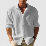 Chemise - Devant avec boutons, bas arrondi