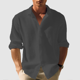 Chemise - Devant avec boutons, bas arrondi