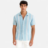 Chemise - Mélange Léger à Rayures