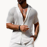 Chemise à Manches Courtes - Maille Ouverte